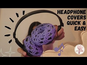 Crochet Headphone Covers in LESS THAN AN HOUR!