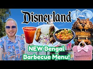 Disneyland NEW Bengal Barbecue Menu! Trying the New Food Items | World of Disney New Merchandise