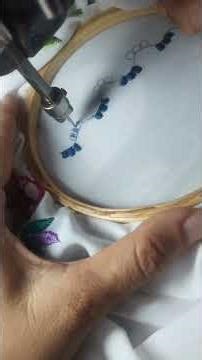 Lace Type Embrodiery Work Tutorial For Beginners #shorts