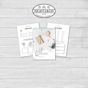 Journal Planner - Journaling Prompts on Reflection, Productivity, Mindset, Goals, & More Weekly, Monthly and Yearly Planner Sheets. - Etsy Canada