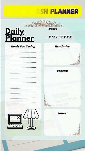 Printable Daily Planner Template PDF | Canva Editable #shorts #dailyplanner #canvaplanner
