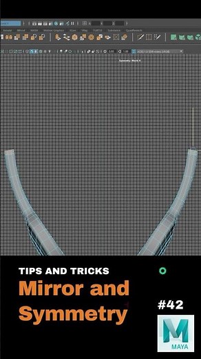 How to Mirror & Work with Symmetry in Maya! STOP Modeling the Hard Way! #shorts #howto