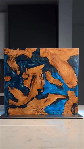 Your knives deserve better. This handcrafted Nomad Magnetic Stand isn’t just storage, it’s a statement piece. Each one is unique and limited. 🪵 Burl wood. Epoxy resin. Powerful magnets. Only a few left → thecookingguild.com/products/nomad-basecamp-magnetic-knife-block | Cooking Guild