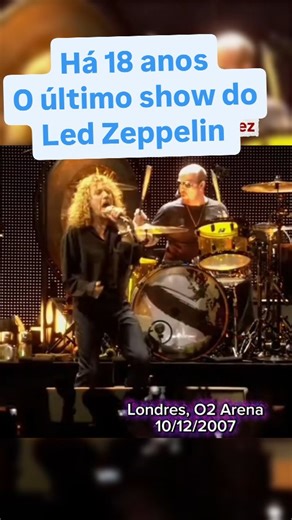 História da Música on Instagram: "Em 10 de dezembro de 2007, o Led Zeppelin subiu ao palco pela última vez em um show completo — um momento histórico que aconteceu na O2 Arena, em Londres. A apresentação fez parte do “Ahmet Ertegun Tribute Concert”, uma homenagem ao lendário fundador da Atlantic Records, gravadora que acreditou na banda desde o começo. O clima era de expectativa mundial: mais de 20 milhões de pessoas tentaram comprar ingressos online, um número absurdo que mostra o impacto etern
