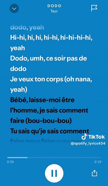 Tayc - D O D O: Paroles et Musique