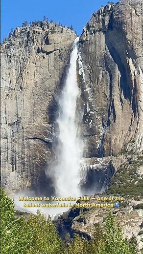 This Waterfall Is Taller Than the Empire State Building 😳 | Yosemite Falls #yosemite #yosemitefalls