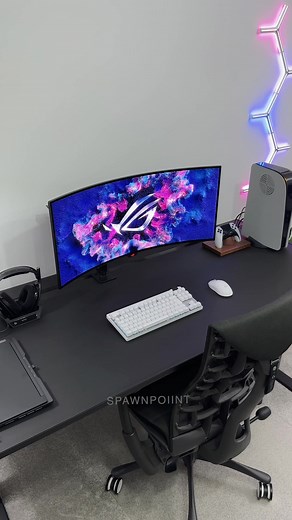 Unboxing ROG’s new 34” OLED gaming monitor #gaming #oled #rog #asusrog #pg34wcdm #pcmr #unboxing