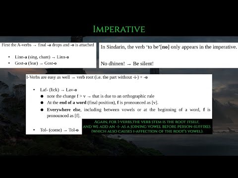 Seventh Lesson Sindarin: Imperative