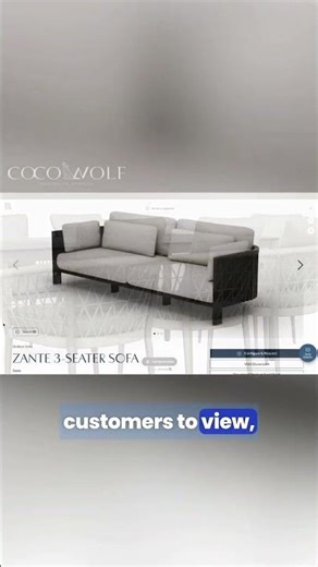 The Power of 3D Visualization #3DCommerce #ProductExperience #FurnitureEcommerce