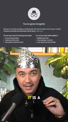 Incognito mode is a false sense of security