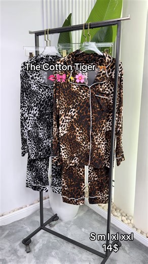 Cotton Tiger Pyjamas - Sizes S-XXL, Only $14