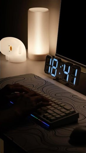 3D LED Clock #ledclock #decorclock