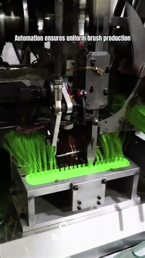 Brush Making Machine Assembling Bristles into Base Automatically