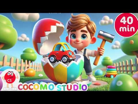 Color Eggs for Kids 🌈🥚 | 40 Minutes Nursery Rhymes, Color Songs & Educational Videos for Toddlers