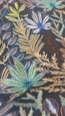 Embroidered Fabric-closeout Upholstery Fabric-drapery Fabric - Etsy