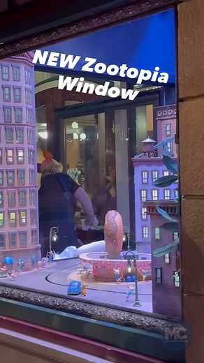 1.3K views · 544 reactions |  BREAKING: Zootopia has moved into Main Street! 力 In a surprise overnight switch, Cinderella’s animated window has been replaced with a brand-new Zootopia scene. We spotted Imagineers hard at work installing and testing it early this morning—right in time for Disneyland’s 70th anniversary!  What do you think of the change? ✨ #Disneyland70 #Zootopia #MainStreetUSA #Disneyland | MiceChat.com | The Happiest Place in Cyberspace... | Facebook