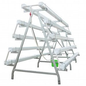 [Hot Item] Indoor a-Frame Hydroponic System with Flat Pipe for Agricultural Planting