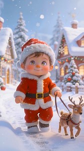 Baby Boy & Cute Deer Christmas Moment 🦌🎄 #christmas2025 #christmasmagic #merrychristmas | Billion StudiO
