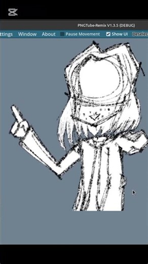 PNGTube model testing اختبار انميشن #facelessart #fypシ