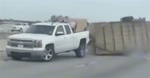 Chevy Silverado Driver Learns The Hard Way How To Tow: Video
