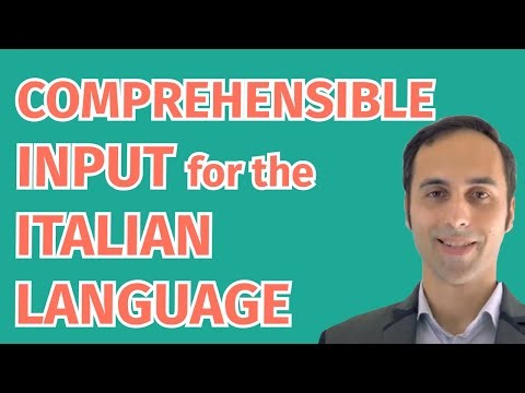 Comprehensible input for the Italian language