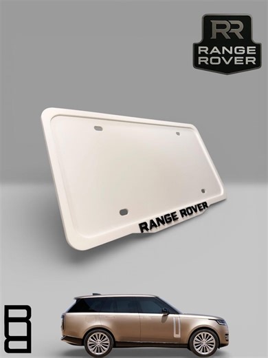 Range Rover 3D Acrylic License Plate Frame – Glossy White Sport Design, Handmade Car Accessory - Etsy