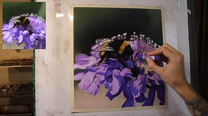 As I'm putting the finishing touches on the macaque I thought I'd share a short video showing some real time snippets from my recent bumblebee. I've already seen a few Patrons have a go at this one. You'll find the full 'paint along' style tutorial at https://www.emmacolbertart.com/2023/02/25/87768/ Thanks to Andrew for awesome music for these videos as always. I hope you enjoy it. | Emma Colbert Art