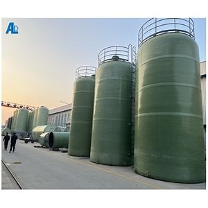 [Hot Item] Heavy-Duty FRP Vertical Storage Tank for Sulfuric Acid