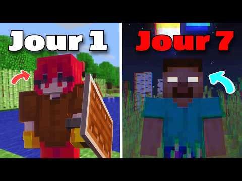 J'ai survécu 7 jours sur une ancienne version de Minecraft hardcore avec des mods horreur !