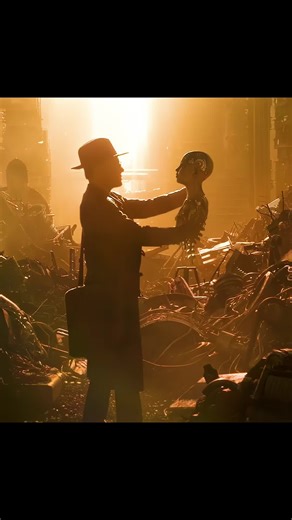 The old man brought a robot back to life.#tiktok #movie #foryou #fypシ | Robot