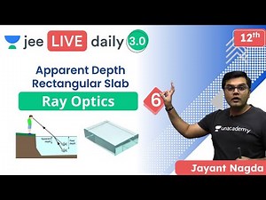 JEE 2022:Ray Optics 6 | Apparent Depth Rectangular Slab | Unacademy JEE | JEE Physics | Jayant Nagda