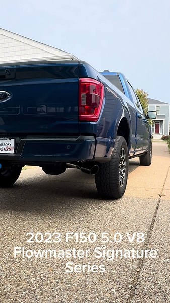 Flowmaster Signature Series on a 2023 F150 5.0 #flowmaster #fordf150