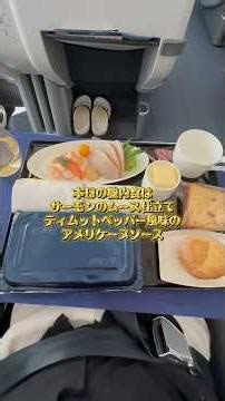 Here's a look at the in-flight meal on ANA's business class flight from Haneda Airport to Gimpo A...