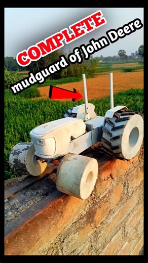 I Built a John Deere Tractor at Home 😱 | Fully Working Beast 🚜🔥 #diy #tractor #johndeere #rc #shorts