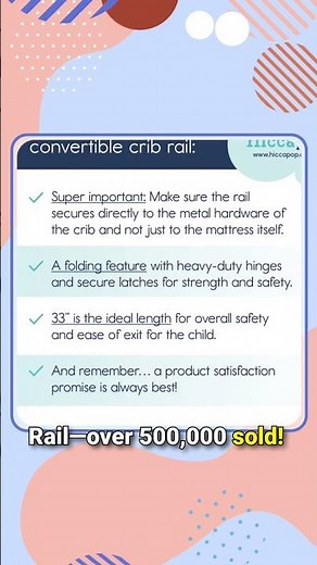 Safe & Secure Sleep for Toddlers | hiccapop Convertible Crib Bed Rail Review
