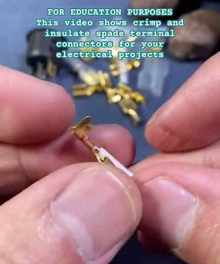 Crimp Spade Connectors #shorts #DIY #Electrical #wires #Crimp #SpadeConnector #Electronics #Crimping