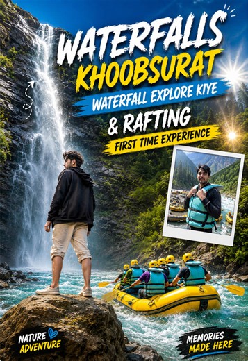 Khubsorat Waterfall Explore😱First Time Raf**** Experience🥰…#naran #beautyofpakistan #beautytrip #barvifail #raufvlogs