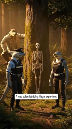 AI Cartoon Studio on Instagram: "A mad scientist caught doing illegal experimet #cartoon #story #3danimation #animation #love"