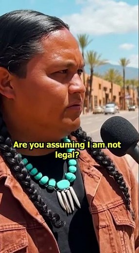 Native American destroys ICE question! #nativeamerican #gowithnatives #americanindian #indigenous