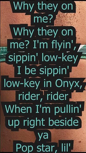 Travis Scott - goosebumps ft. Kendrick Lamar | Lyrics Scrolling