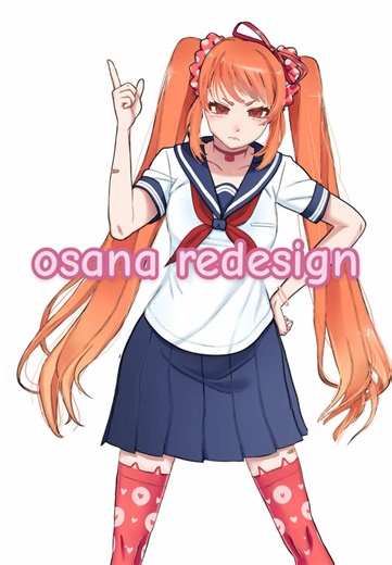 osana redesign because pedodev is a creep (i spent 2 hours on it and it’s uglier than i thought) #yanderesimulator #osananajimi #yansim #redesign #fyp