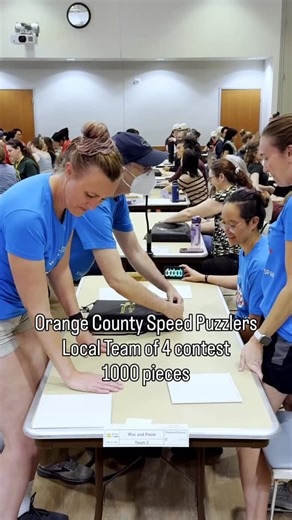 Got to do a local contest @orange_county_speed_puzzlers with some old puzzle friends and a new one! Thanks to @puzzleramb and @eieronfire13 for joining me and @cheesypuzzler @eurographics_puzzles “16 Scooters” 1000 pieces #speedpuzzling #ocsp #puzzletimelapse | Piecesofthepicture