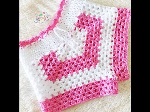 EASY CROCHET SHORTS - STEP BY STEP - KNITTING - VARIOUS SIZES