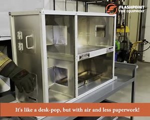 The denatured alcohol is boiling in the fuel pans and the prop is...