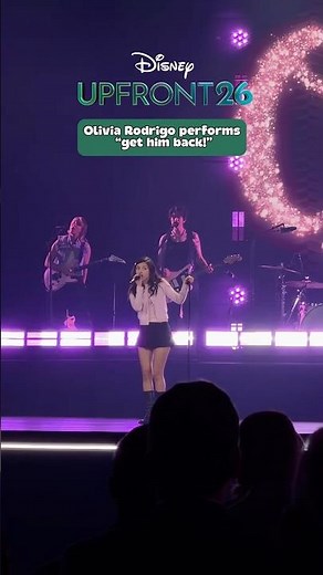 Olivia Rodrigo performs “get him back!” at the Disney Upfront! #DisneyUpfront #OliviaRodrigo