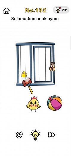Brain Out Level 182 - Selamatkan Anak Ayam - Gameplay Indonesia