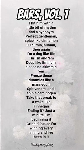 Bars, Vol. 1 (Rin Tin Tin Freestyle)JJQ #englishlyrics #ssvibes #jjq #rapper #rintintin