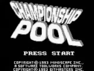 Game Boy Championship Pool 1993 | Games Vintage