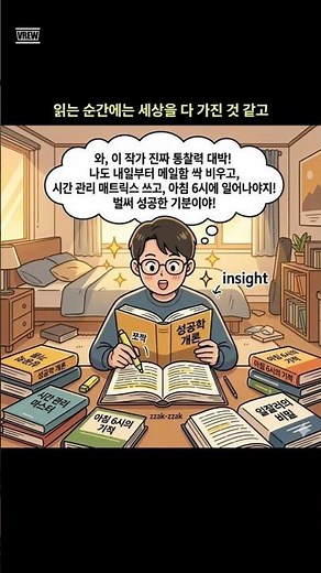 책을 읽기만 하는 동기, 한 줄 지식을 실행하는 동기