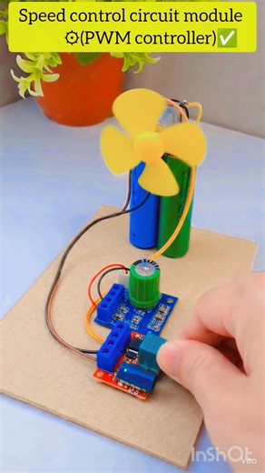 🏠DIY Easy Variable-Speed Fan Using a DC Motor!⚡#diy #dcmotor #fan